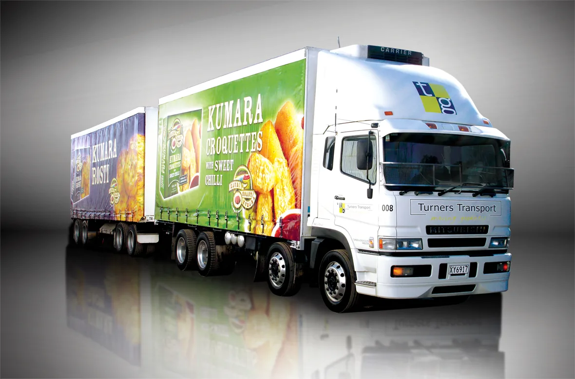Branded transport signage example