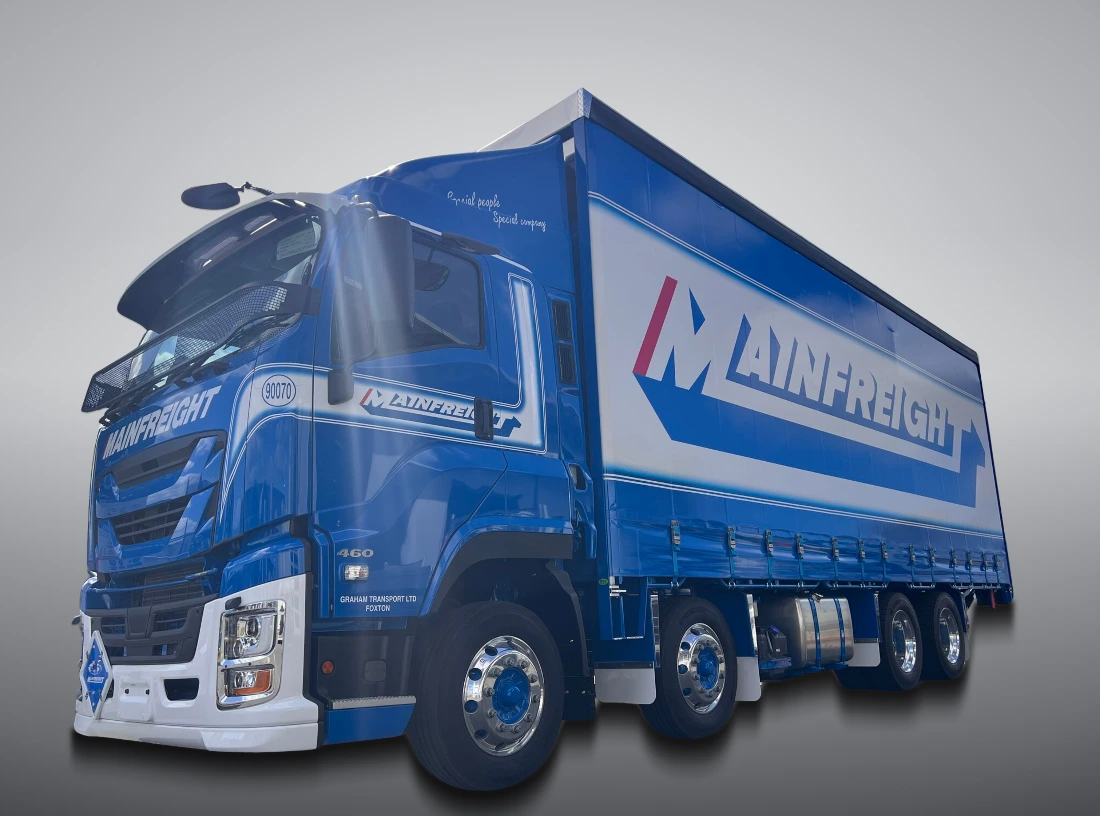 Mainfreight fleet vehicle graphics by TCC Solutions